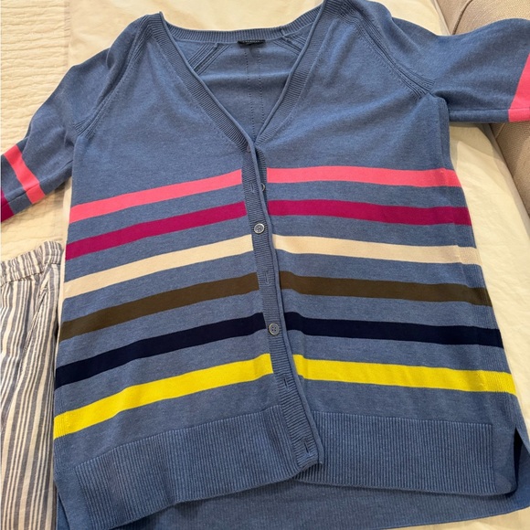 Talbots multi colored  long sleeved cardigan - Picture 2 of 4